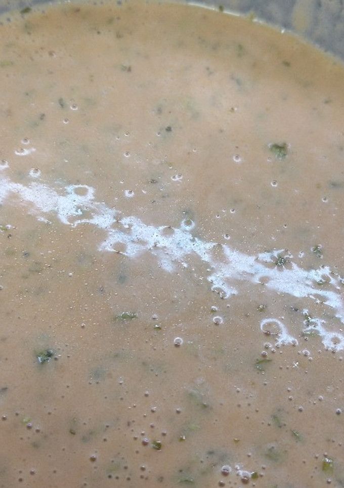 Una foto de Salsa para pizza picante