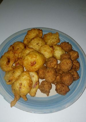 A picture of Water yam akara.