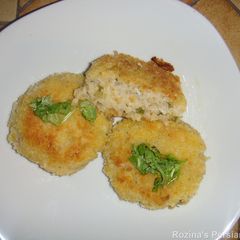A picture of Rice cake with vegetables.