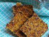 Galletas saladas con pulpa de jugo