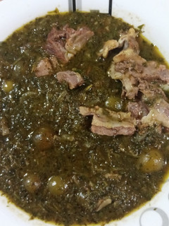 عکسی از دستور خورشت گوجه سبز