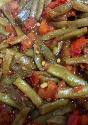 صورة لوصفة فاصوليا بزيت