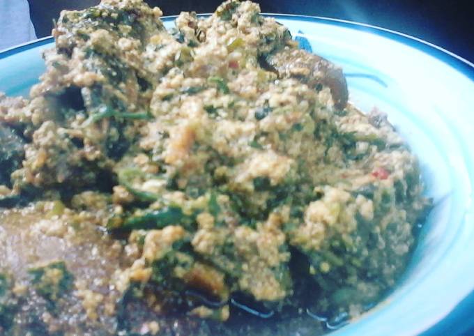 Egusi with Dried Water leaves Soup