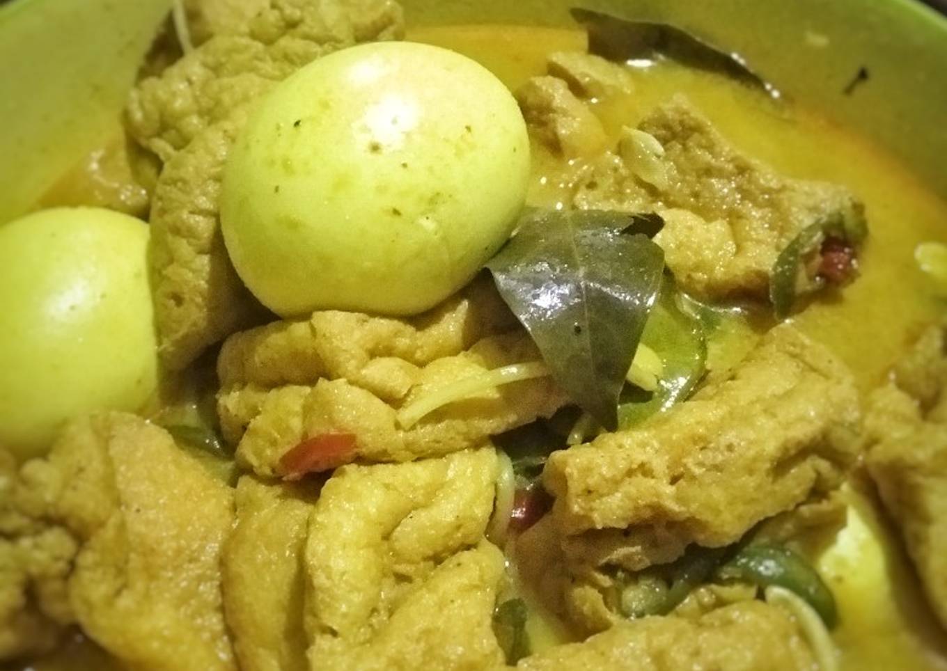 119). Jangan Tahu Telur Kuning Cabe Ijo (Masakan Rumahan)🥣