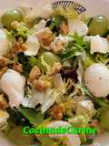 Ensalada con uvas y queso