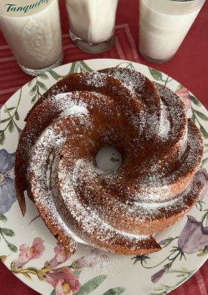 Una foto de Bizcocho de Pulpa de Horchata con harina de arroz y almendras