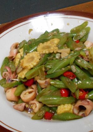 Foto resep Tumis Buncis Sotong