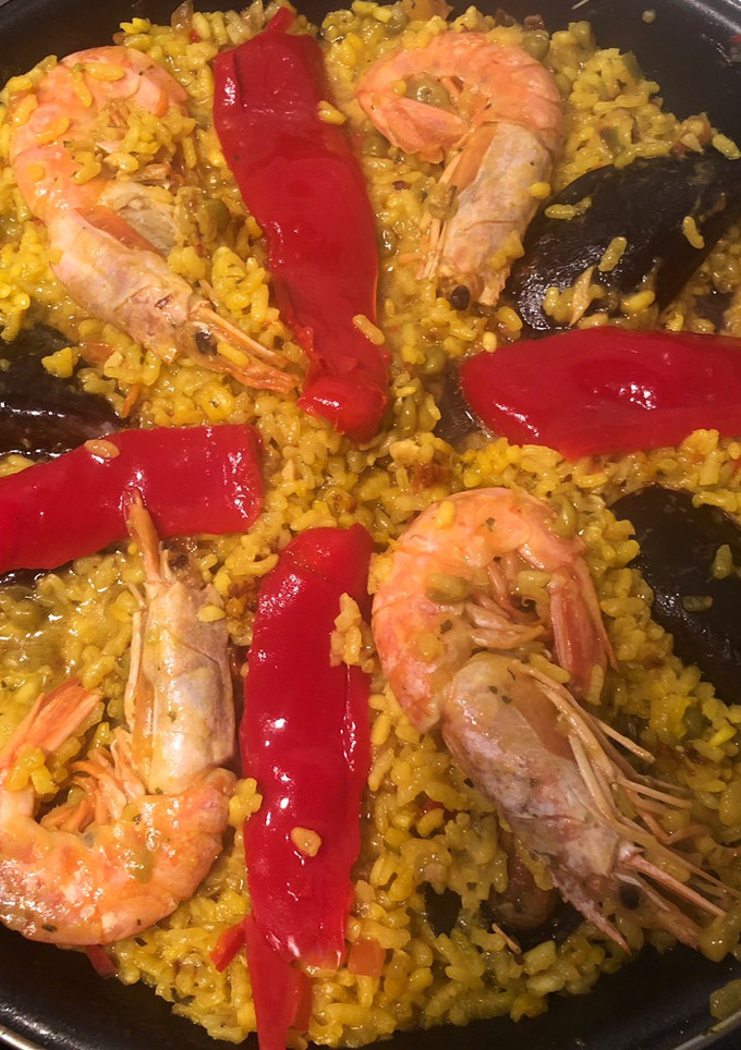 Una foto de Arroz con marisco (fácil)