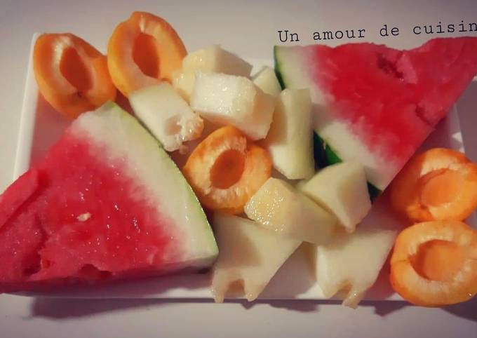 Assiette fraicheur 🍉🍈🍑