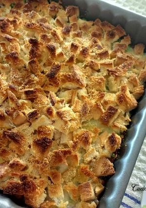 Foto di Sbriciolata di pan carrè con mozzarella e piselli