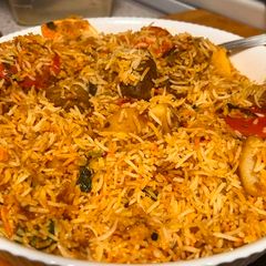 A picture of Beef biryani.