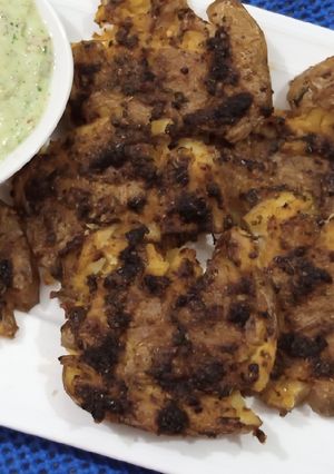 A picture of Baked Smashed Potato.