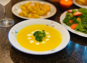 Hình của món Súp Bí Đỏ.