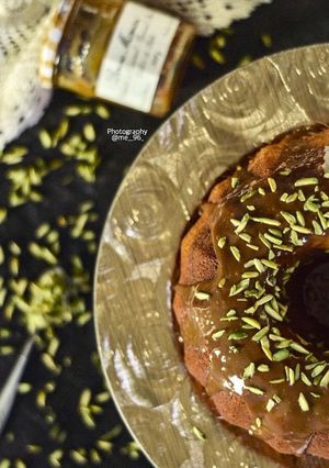 صورة لوصفة كيكة البستاشيو 🍰🌱