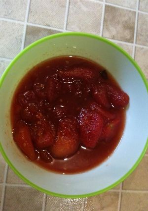 Una foto de Dulce de tomates