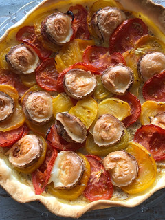Une photo de Tarte tomates et chèvre