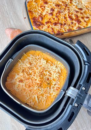 A picture of Sweet Potato Parmentier in the Air Fryer.