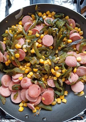 Una foto de Rajas con crema