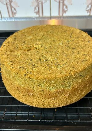 Hình của món Matcha chiffon.