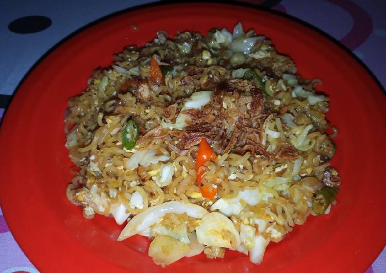 Resep Mie tek tek (mie instan goreng) Anti Gagal