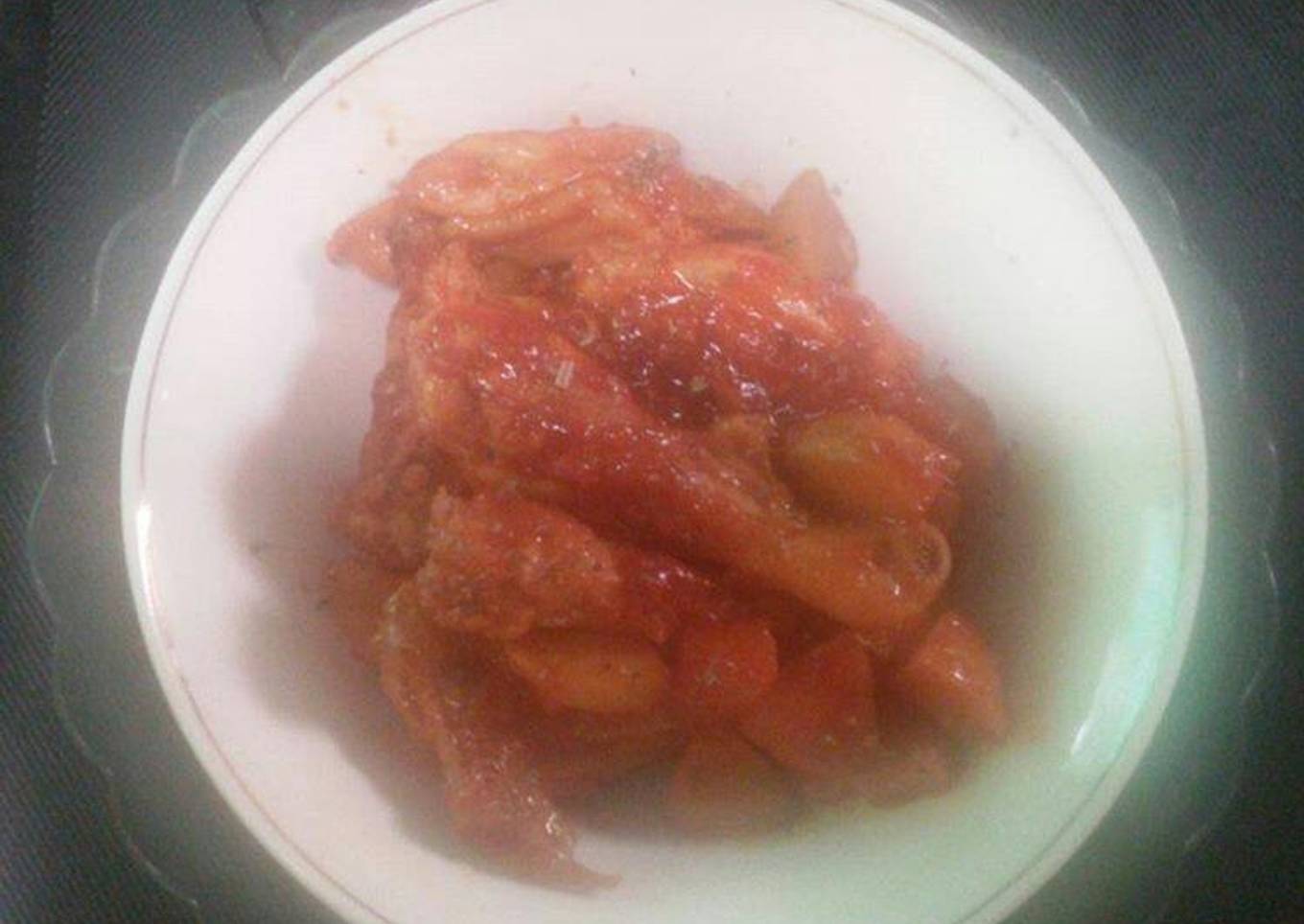 Balado ayam kentang