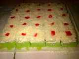 Cake potong pandan keju