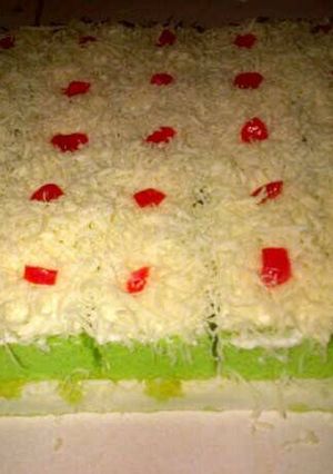 Foto resep Cake potong pandan keju