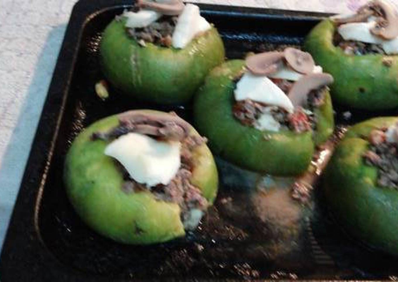 Calabaza o zapallitos rellenos
