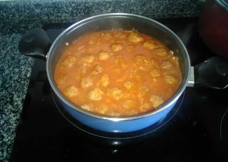 Albóndigas con salsa de cerveza