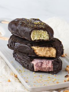 A picture of Assorted Chocolate Dipped Ice Cream Bars.
