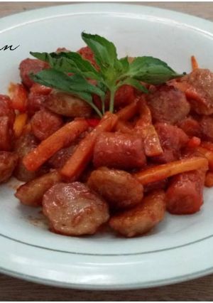 Foto resep Bakso Sosis Asam Manis