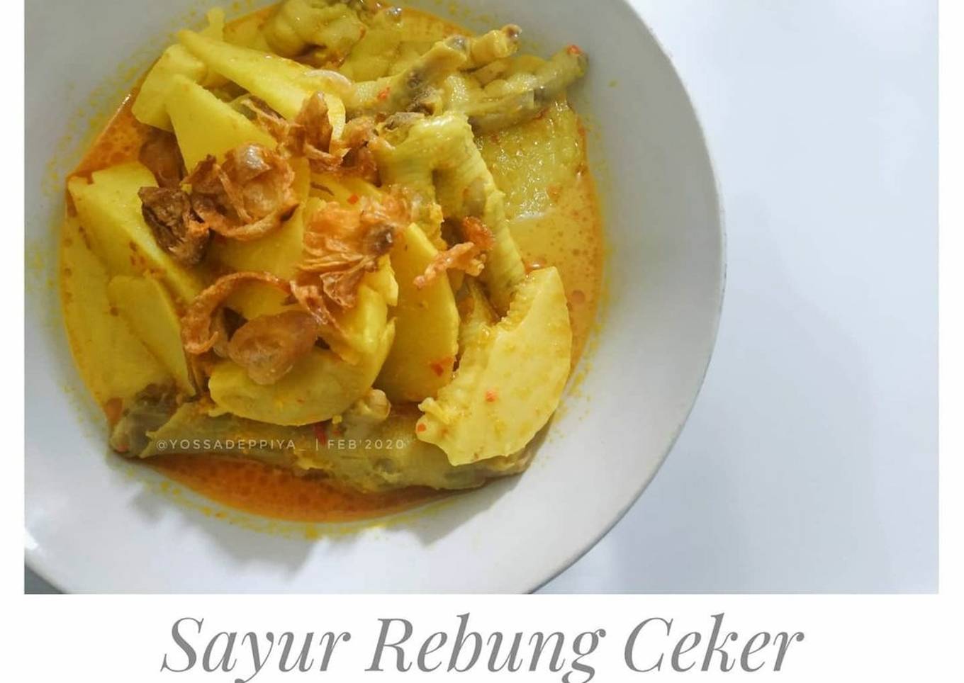 Sayur Rebung Ceker
