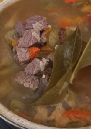 Foto resep Asem asem daging pedes