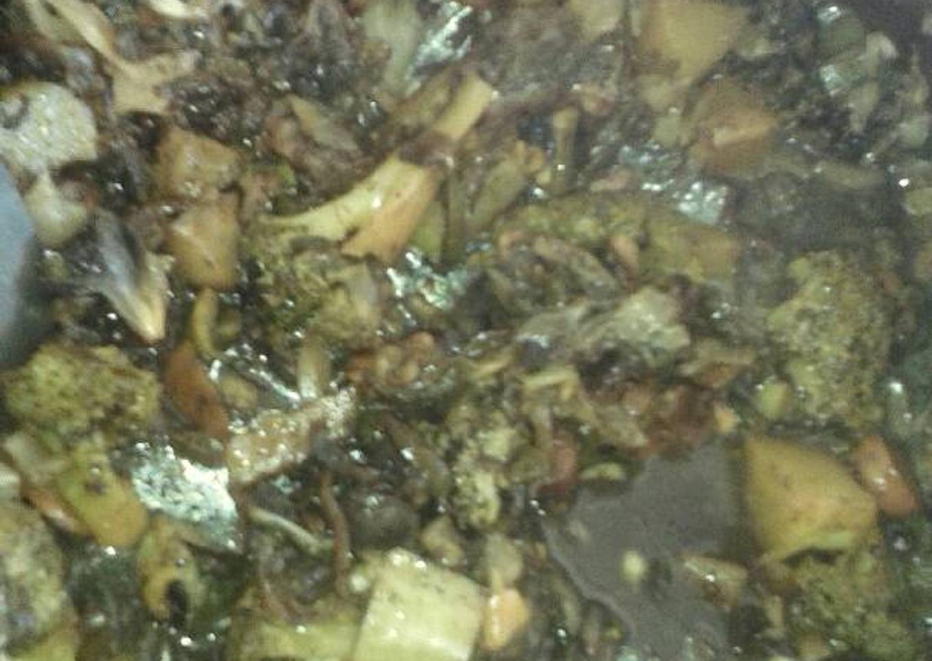 Huitlacoche con vegetales para vegetarianos