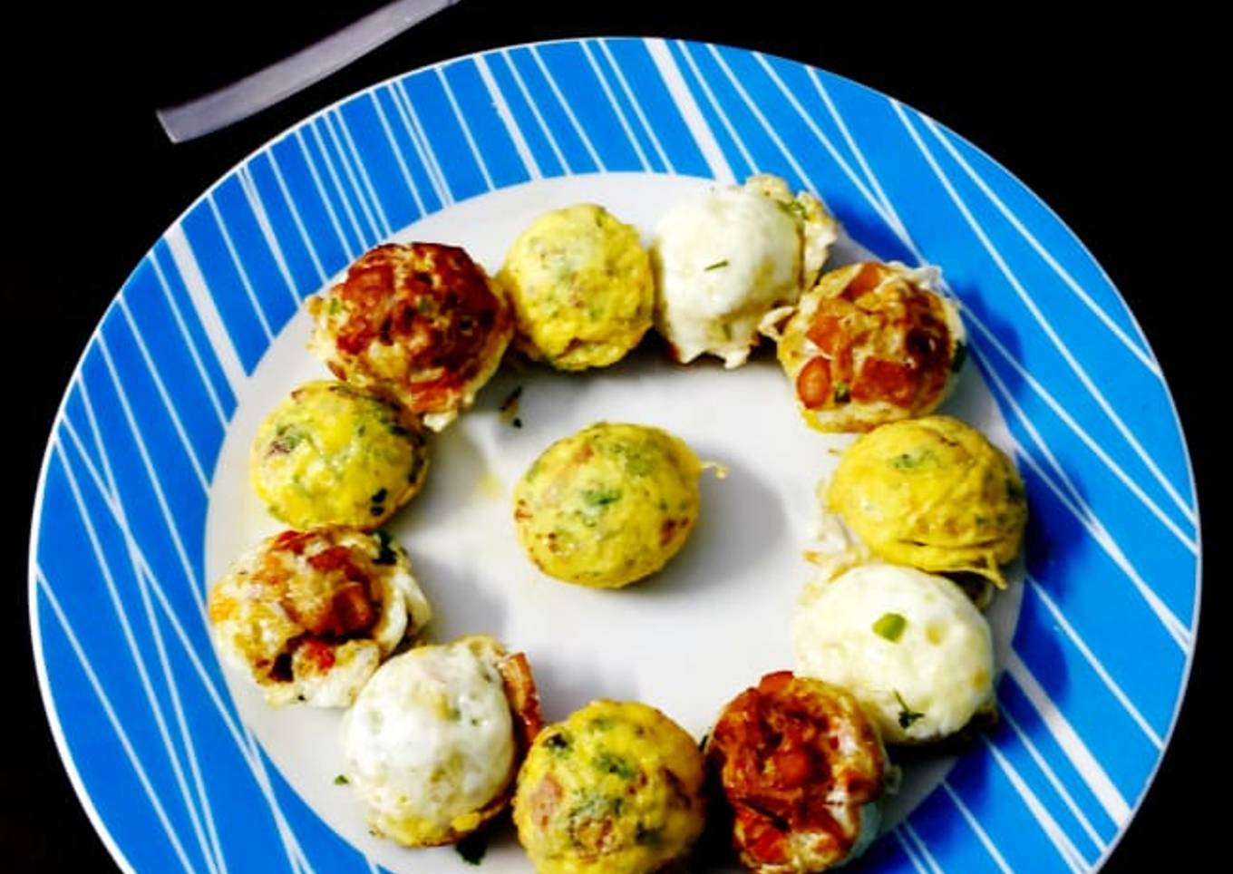 Chicken cheese egg balls