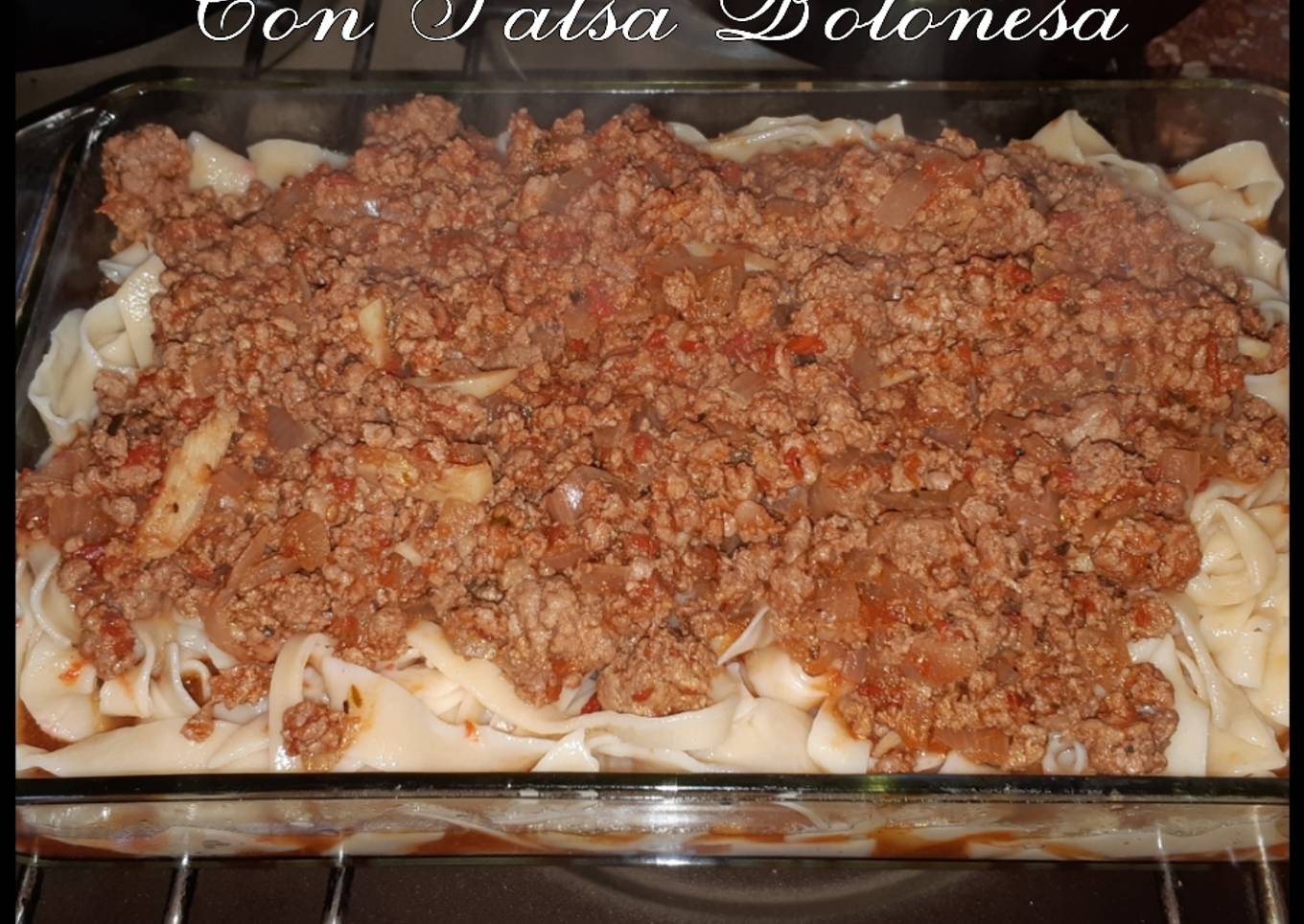 Pasta casera al Morrón c/ salsa Boloñesa 😋👍