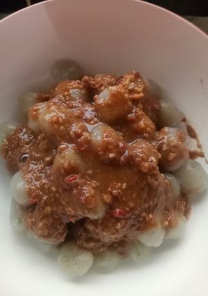 Foto resep Cilok ekonomis bumbu kacang