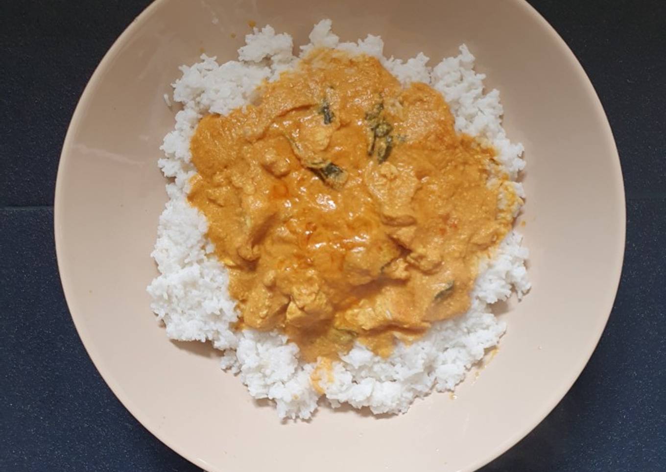 Butter Chicken Coriander and Rice