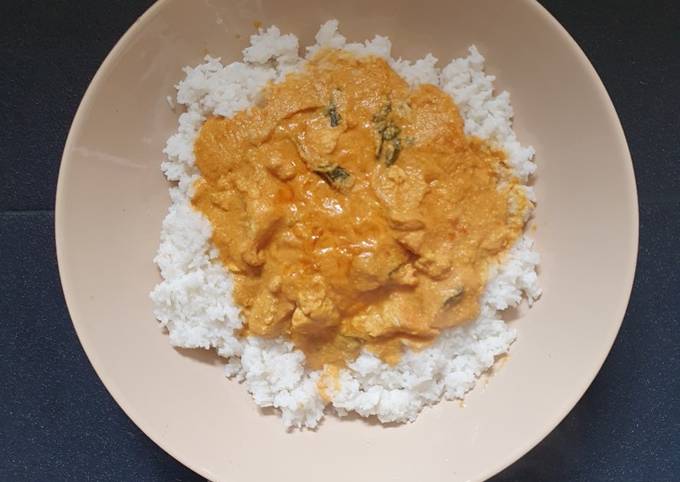 Butter Chicken Coriander and Rice