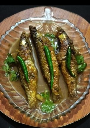 A picture of Parshe fish curry.