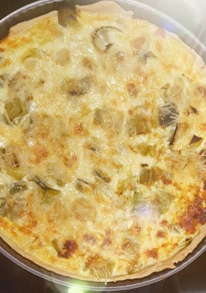 Une photo de Quiche Saumon Poireaux Express