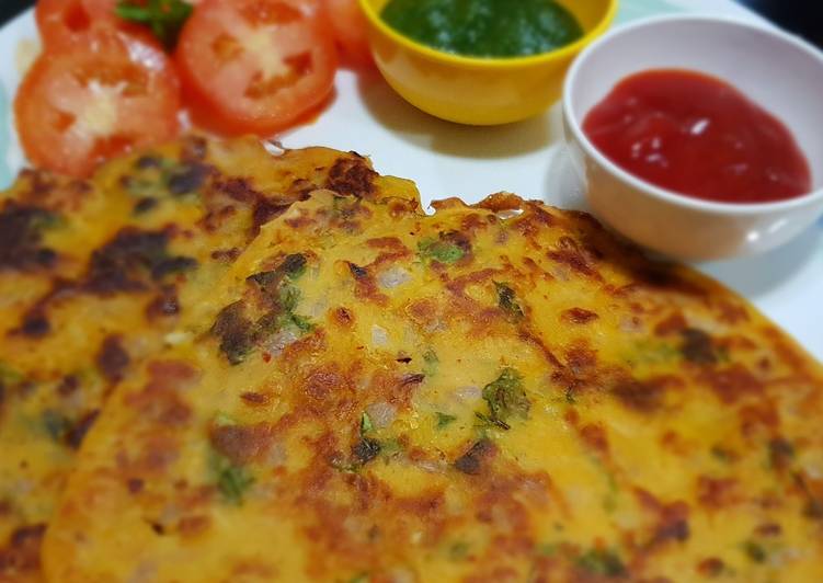 Step-by-Step Guide to Make Any-night-of-the-week Tomato Omelette (Besan ka Chilla)