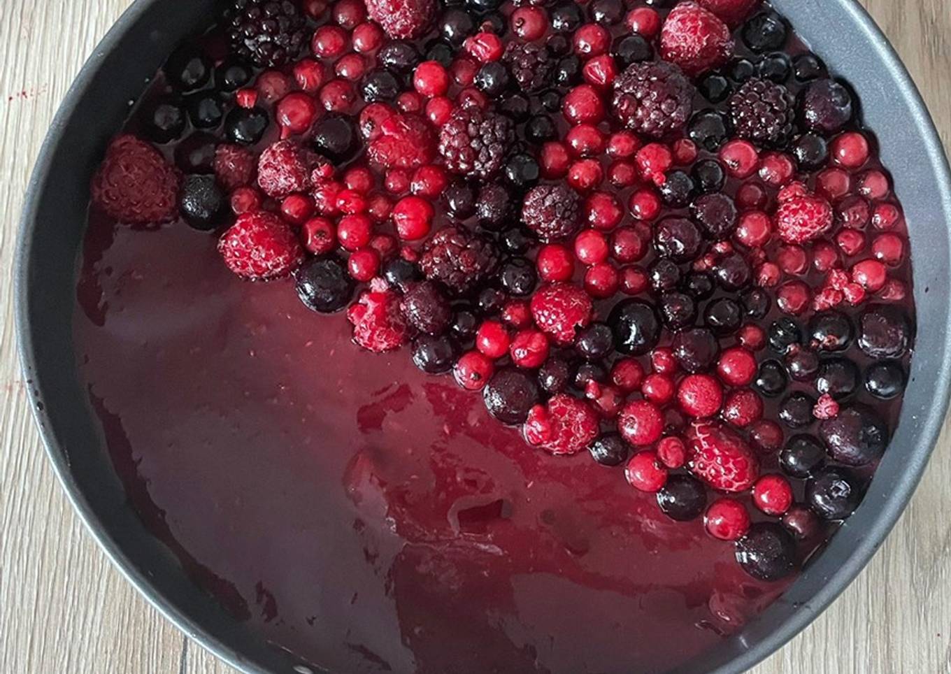 Cheesecake aux fruits rouges 🍓🍒