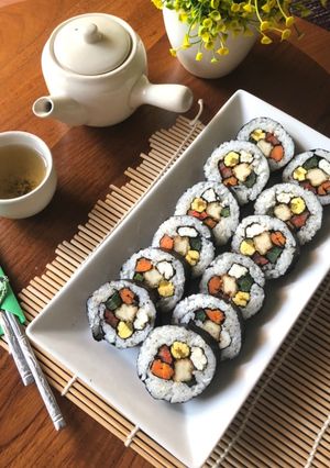 Foto resep Kimbab (sushi ala korea)