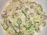 Una foto de pasta keto