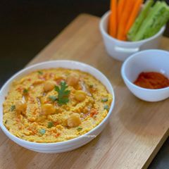 Roasted Carrot Hummus A picture of Roasted Carrot Hummus.