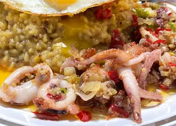 Resep Terbaik Risotto Jagung Cumi Lada Garam Ala Rumahan