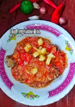 Foto resep 23. Kakap Goreng Siram Saos Tomat