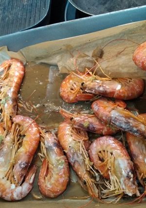 Foto principal de Gambones al horno con ajo y whisky