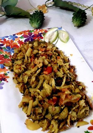 চিংড়ি দিয়ে করলা ভাজি রেসিপির প্রধান ছবি